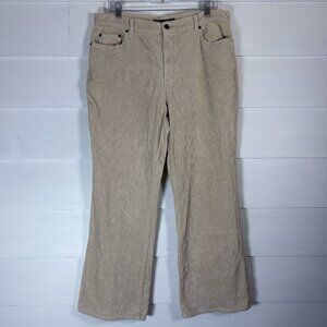 Lauren Jeans Co.‎ By Ralph Lauren Womens 14 Corduroy Pants In Classic Cream